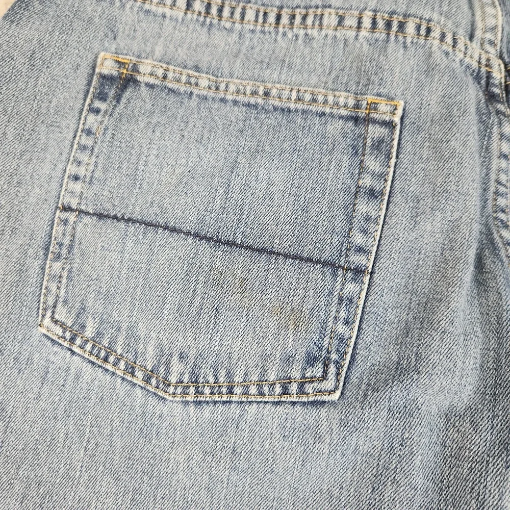 Nautica Jeans Co Y2K Jeans Mens 38x30 Relaxed Straight Blue Distressed